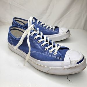 JACK PURCELL CONVERSE SNEAKERS BLUE W/WHITE BALANCE MENS SIZE 8